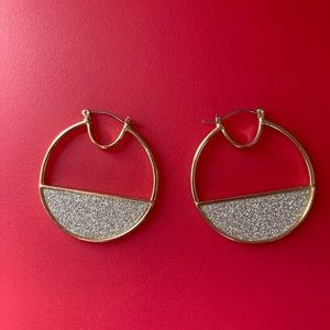 Pair of Sparkly Gold Earrings
